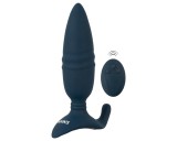 ANOS - rádiós, lökő anál vibrátor (kék)