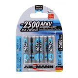 Ansmann akkumulátor (2500 mAh, Ni-MH, AA, 4db)