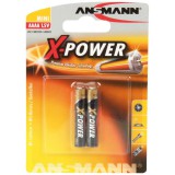 Ansmann X-Power AAAA, 1x 2 Egyszer használatos elem Lúgos