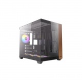 Antec CX800 Wood ARGB táp nélküli ablakos ház (0-761345-10137-0) (0-761345-10137-0)
