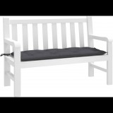 antracitszürke oxford szövet kerti padpárna 120 x 50 x 7 cm (361583 VidaXL)
