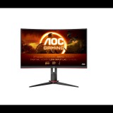 AOC 27" C27G2Z3/BK 16:9 FullHD Fast VA Ívelt Gaming Monitor - Fekete/Piros (C27G2Z3/BK)