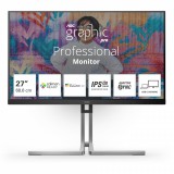 AOC Q27U3CV 68,6 cm (27") 2560 x 1440 px 4K Ultra HD LCD Fekete monitor