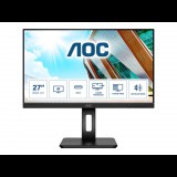 AOC U27P2CA számítógép monitor 68,6 cm (27") 3840 x 2160 pixelek 4K Ultra HD LED Fekete (U27P2CA)