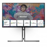 AOC U27U3CV számítógép monitor 68,6 cm (27") 3840 x 2160 pixelek 4K Ultra HD LCD Fekete
