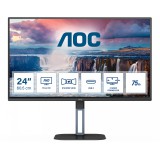 AOC V5 24V5CE monitor 60,5 cm (23.8") 1920 x 1080 px Full HD LED Fekete