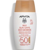 Apivita Bee Sun Safe Daily Age Repair Színezett Fluid ráncok, pigmentfoltok ellen SPF50 50ml