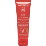 Apivita Bee Sun Safe Színezett arckrém ráncok és pigmentfoltok ellen SPF50 50ml
