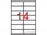 APLI 2 pályás etikett, 105 x 40 mm, 1400 etikett/csomag, 100 lapos