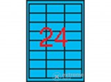 Apli 3 pályás színes etikett, 70 x 37 mm, kék, 480 etikett/csomag