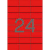 APLI 70x37 mm piros Etikett (20 lap)