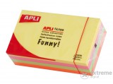 Apli Neon 125x75mm-es, öntapadó jegyzettömb (400 lap)