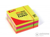 Apli Neon 75x75mm-es, öntapadó jegyzettömb (400 lap)