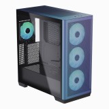 APNX C1 ATX miditony számítógépház, 4x beépített ventilátor, ChromaFlair