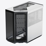 APNX V1 ATX miditorony számítógépház, edzett üveg, fekete-fehér - V1-BW-v1