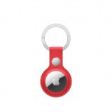 Apple AirTag bőr kulcstartó - Piros