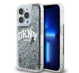 Apple DKNY Liquid Glitter Arch Logo iPhone 13 Pro hátlap tok, fekete