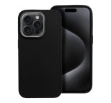 Apple Frame iPhone 15 Pro közepesen ütésálló tok kameravédő kerettel, fekete