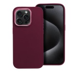 Apple Frame iPhone 15 Pro közepesen ütésálló tok kameravédő kerettel, lila