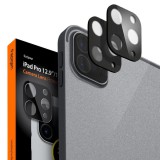 Apple iPad Pro 11 (2020 / 2021 / 2022) / Pro 12.9 (2020 / 2021 / 2022), Kamera lencsevédő fólia, ütésálló fólia (az íves részre is!), Tempered Glass (edzett üveg), Spigen Full Cover, fekete, 2 db / csomag  (RS104291) - Kameravédő fólia