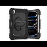 Apple iPad Pro 5 (2024) 11.0 ütésálló tablet tok 360 fokos védelemmel, 4H kijelzővédő üveggel - Tech-Protect Solid 360 - fekete (ECO csomagolás) (TP308521)