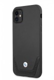 Apple iPhone 11 BMW BMHCN61RSWPK Bőr Hátlap - Fekete