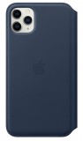 Apple iPhone 11 Pro Max Leather Folio - Deep Sea Blue