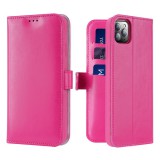 Apple iPhone 11 Pro Max, Oldalra nyíló tok, bőrhatású, stand, csatos, Dux Ducis Kado, rózsaszín (105709) - Telefontok