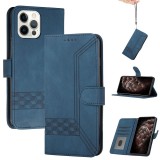 Apple iPhone 11 Pro Max, Oldalra nyíló tok, stand, kártyatartóval, kézpánttal, Wooze Illusion, kék (119641) - Telefontok