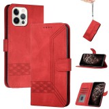 Apple iPhone 11 Pro Max, Oldalra nyíló tok, stand, kártyatartóval, kézpánttal, Wooze Illusion, piros (119642) - Telefontok