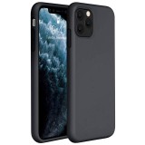 Apple iPhone 11 Pro Max, Szilikon tok, Wooze Liquid Silica Gel, fekete (102701) - Telefontok
