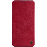 Apple iPhone 11 Pro, Oldalra nyíló tok, Nillkin Qin, piros (84838) - Telefontok