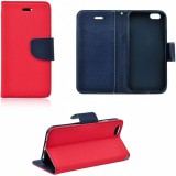 Apple iPhone 11 Pro, Oldalra nyíló tok, stand, Fancy Book, piros (84936) - Telefontok
