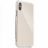 Apple iPhone 11, Szilikon védőkeret, üveg hátlap, Glass Case, átlátszó