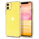 Apple iPhone 11, TPU szilikon tok, Spigen Liquid Crystal Glitter, átlátszó (84983) - Telefontok