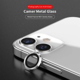 Apple iPhone 12 Mini/12 Lito S+ 3D Fém Kamera Védő Üvegfólia - Ezüst