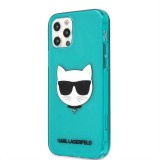 Apple iPhone 12 Pro Max KARL LAGERFELD KLHCP12LCHTRB TPU Hátlap - Kék