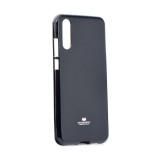 Apple iPhone 12 Pro Max, Szilikon tok, Mercury Goospery, csillámporos, fekete