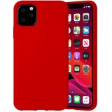 Apple iPhone 12 Pro Max, Szilikon tok, Mercury Silicone, piros (93535) - Telefontok