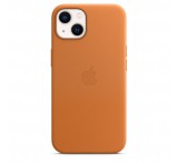 Apple iPhone 13 MagSafe-rögzítésű bőr tok, aranybarna