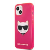 Apple iPhone 13 Mini KARL LAGERFELD KLHCP13SCHTRP Hátlap - Rózsaszín