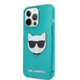 Apple iPhone 13 Pro KARL LAGERFELD KLHCP13LCHTRB Hátlap - Kék