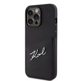 Apple iPhone 13 Pro KARL LAGERFELD KLHCP13LSAPKSK Hátlap - Fekete tok