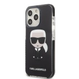 Apple iPhone 13 Pro KARL LAGERFELD KLHCP13LTPEIKK TPU Hátlap - Fekete