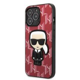 Apple iPhone 13 Pro Max KARL LAGERFELD KLHCP13LPMNIKPI Hátlap - Piros