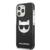 Apple iPhone 13 Pro Max KARL LAGERFELD KLHCP13XTPECK TPU Hátlap - Fekete
