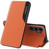 Apple iPhone 13 Pro Max, Oldalra nyíló tok, stand, Wooze FashionBook, sárga