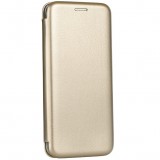 Apple iPhone 14, Oldalra nyíló tok, stand, Forcell Elegance, arany (125409) - Telefontok