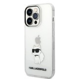 Apple iPhone 14 Pro KARL LAGERFELD KLHCP14LHNCHTCT TPU Hátlap - Átlátszó