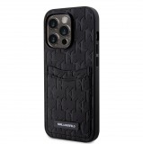 Apple iPhone 14 Pro KARL LAGERFELD KLHCP14LSAKLHPPK Hátlap - Fekete tok